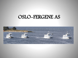 Presentasjon Oslo-fergene AS