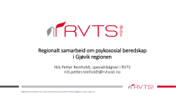 Regionalt samarbeid om psykososial beredskap i Gjøvik