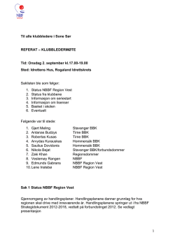 RV klubbledermøte referat sone sør 2. september 2015