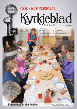 Kyrkjebladet nr.1 2013