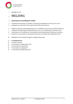 MELDING - Landsm&oslash;tet 2015