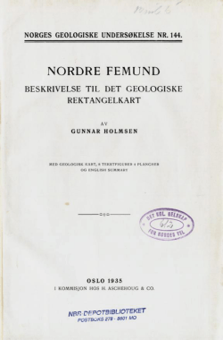 NORDRE FEMUND - Norges geologiske undersøkelse
