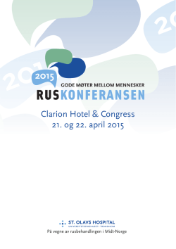 Programhefte for Ruskonferansen 2015
