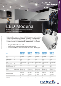 LED Modena - Nortronic AS