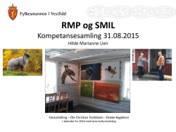 RMP og SMIL (Hilde Marianne Lien - FMVE)