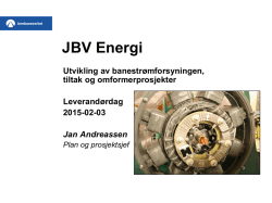 Fornyelser JBV Energi 2015-2017