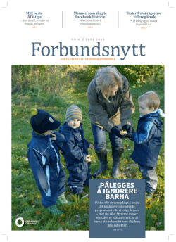 Forbundsnytt 4/2015 - Utdanningsforbundet