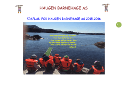 HAUGEN BARNEHAGE AS