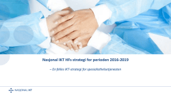 Nasjonal IKT HFs strategi for perioden 2016-2019