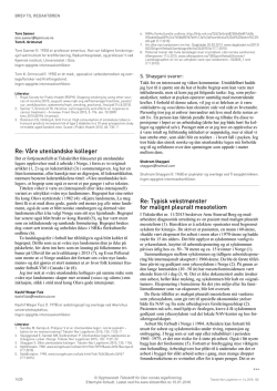 PDF - Tidsskrift for Den norske lægeforening