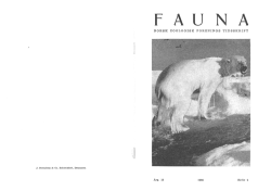F A U N A  - Norsk zoologisk forening