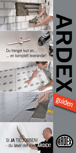 guiden - ARDEX Norge