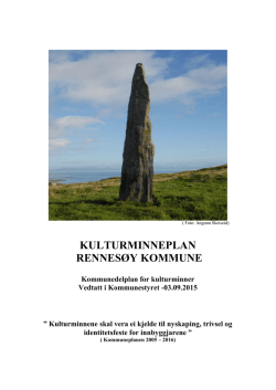 Kulturminneplanen - Rennesøy Kommune
