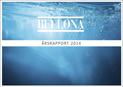 ÅRSRAPPORT 2014 - Miljøstiftelsen Bellona