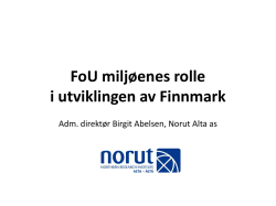 Birgit Abelsen - Finnmarkskonferansen
