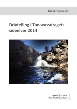 Rapport 2015-02 Drivtelling - Tanavassdragets Fiskeforvaltning