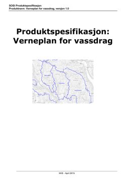 SOSI-produktspesifikasjon - Verneplan for vassdrag (2015
