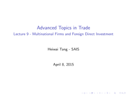 Lecture 9 - Heiwai Tang