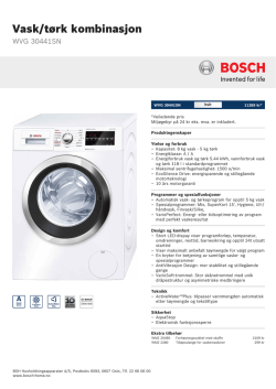 Bosch WVG 30441SN