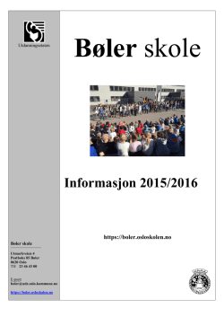 Informasjonshefte 2015-16