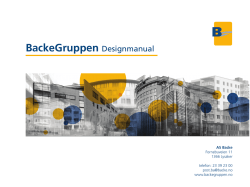 BackeGruppen Designmanual