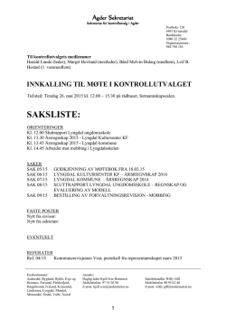 Lenke til innkalling / saksdokumenter ()