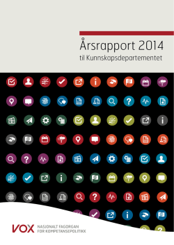 Årsrapport 2014