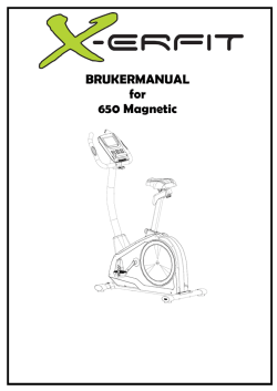 BRUKERMANUAL for 650 Magnetic - X