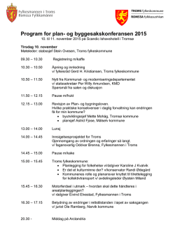 Program for plan- og byggesakskonferansen 2015