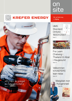 KAEFER Energy On site 2014