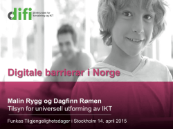 Malin Rygg og Dagfinn Rømen, presentasjon,