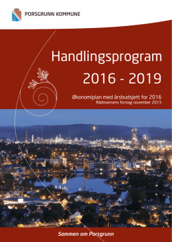 Handlingsprogram 2016 - 2019
