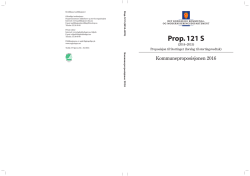 Prop. 121 S (2014–2015)