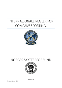 internasjonale regler for compak® sporting.