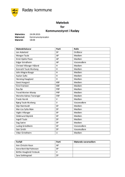 Møtebok kommunestyret 24. september