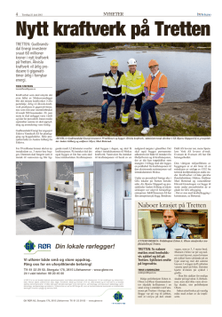 PDF: Lillehammer Byavis - Nytt kraftverk på Tretten
