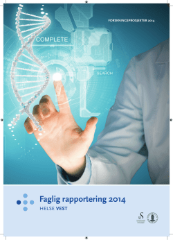 Faglig rapport 2014