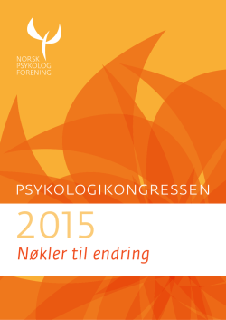 psykologikongressen - Norsk Psykologforening