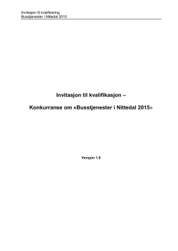 Busstjenester i Nittedal 2015