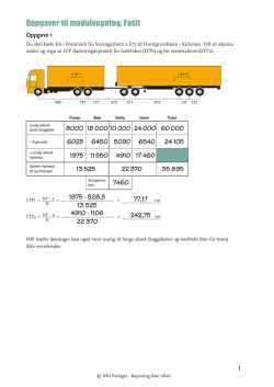 Oppgavefasit til modulvogntog