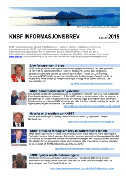 Informasjonsbrev KNBF 2015-9