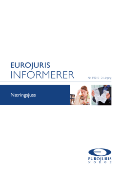 INFORMERER - Eurojuris Norge