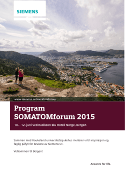 Program SOMATOMforum 2015