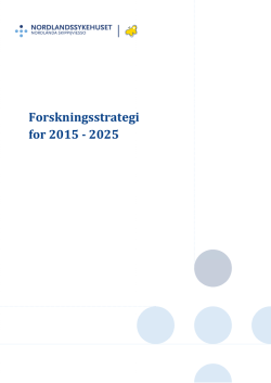 Forskningsstrategi for 2015 - 2025