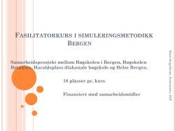 Fasilitatorkurs Bergen - Stiftelsen Betanien Bergen