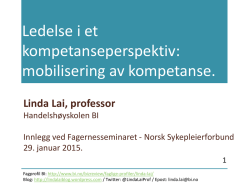 Linda Lai - Norsk Sykepleierforbund
