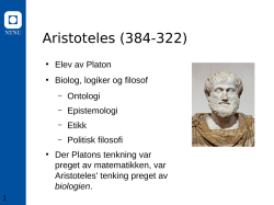 Aristoteles (384-322)