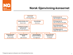 Norsk Gjenvinning-konsernet 1. januar 2015
