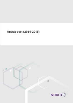 Årsrapport (2014-2015)