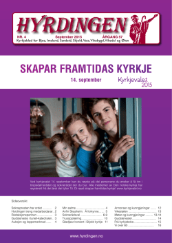 pdf - klikk HER - Kyrkjebladet Hyrdingen